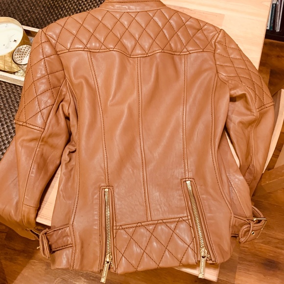 Michael Kors Quilted Leather Jacket - Picture 3 of 6